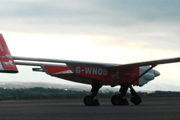 Windracers drone/ aircraft out on the track