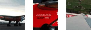 Three images of do different parts of the Windracers ULTRA drone